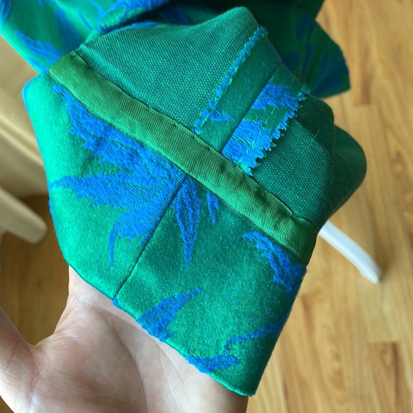 VINTAGE Gorgeous Mardi Gras New York Blue and Green Dress - Picture 11 of 11